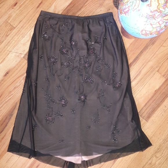 NWT BCBG Beaded Skirt - Picture 2 of 8